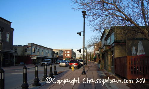 Mainstreet town of parker colorado spring in the rockies denver co